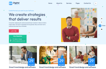 Digital agency WordPress site